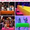 12 Pack Assorted Neon Color Plastic Tablecloth Disposable (54 x 72 Inch,Bright Color)